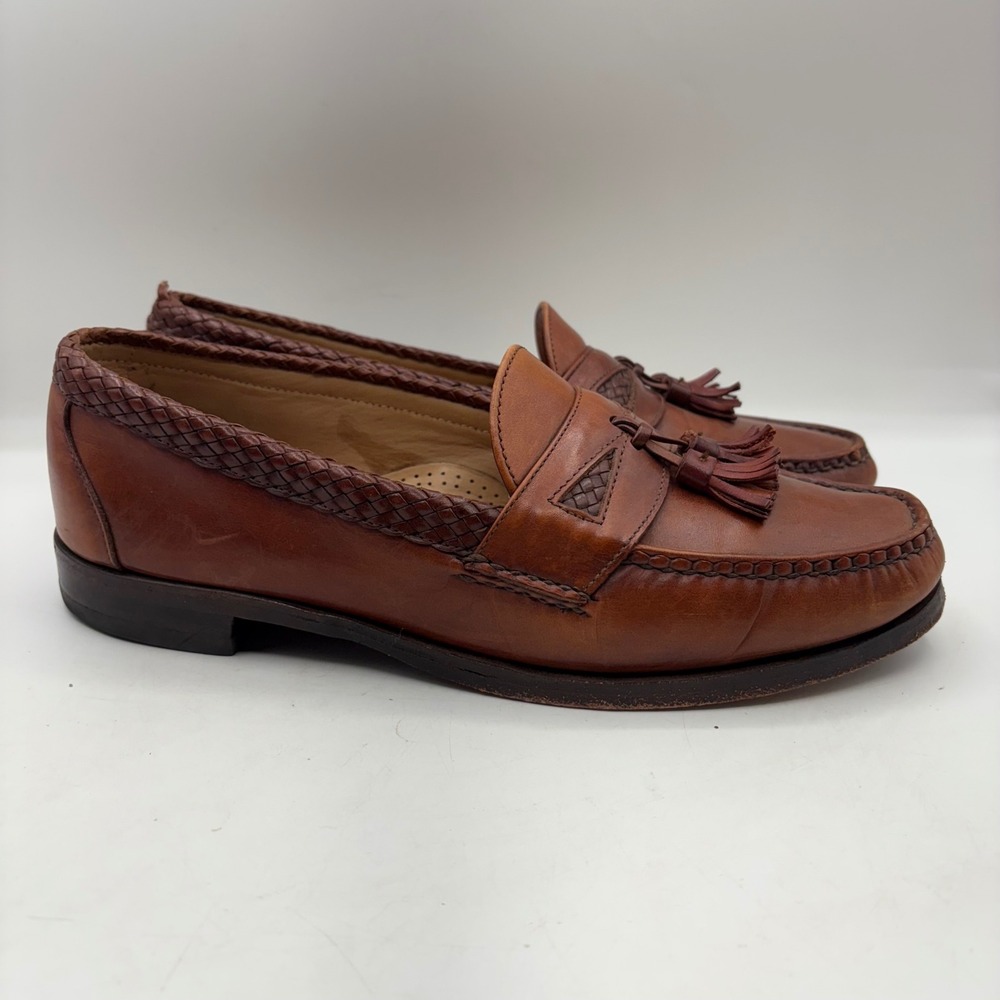 Allen Edmonds Maxfield Tassel Loafers Mens Size 11.5 D Brown‎ Leather Classic
